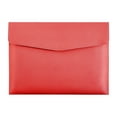 thumbnail image 1 of Beautynvta File Folder, Leather A4 Document Holder File Organizer Filing Envelope with Magnetic Snap Closure for Office Supplies, Red, 1 of 5