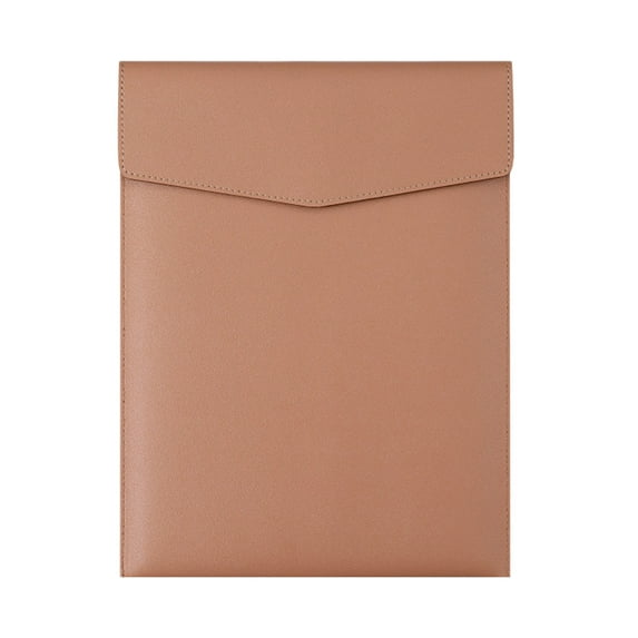 Beautynvta File Folder, Leather A4 Document Holder File Organizer Waterproof Leather Portfolio Case Filing File Organizerwith Magnetic Snap Closure for Office Supplies, Khaki