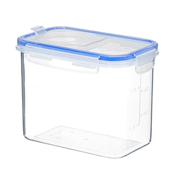 Beautynvta Food Storage Containers with Airtight Lids, Plastic Dry Food Canisters, Kitchen Storage Containers for Flour, Sugar and Cereal, Dishwasher Safe