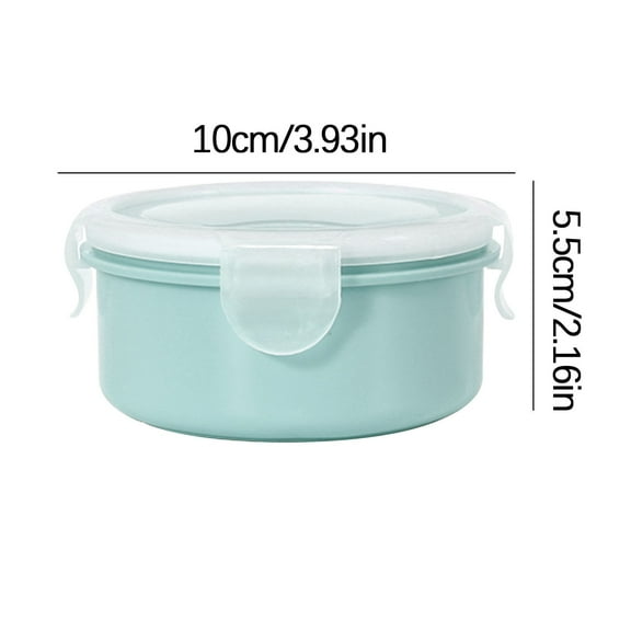 Beautynvta Food Storage Containers with Lids, Round Plastic Meal Prep Containers, Airtight Bento Boxes, BPA Free & Leak Proof