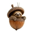 thumbnail image 1 of Beautynvta Forest Animal Acorn Ornaments, 3.94'' Cozy Forest Animal in Acorn Ornaments for Christmas Tree, Personalized Acrylic Hanging Ornament, Gifts for Animals Lovers, 1 of 6