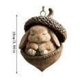 thumbnail image 1 of Beautynvta Forest Animal Acorn Ornaments, 3.94'' Sleeping Forest Animal in Acorn Ornaments for Christmas Tree, Personalized Acrylic Hanging Ornament, Gifts for Animals Lovers, 1 of 5