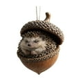 thumbnail image 1 of Beautynvta Forest Animal Acorn Ornaments, 3.94'' Sleeping Forest Animal in Acorn Ornaments for Christmas Tree, Personalized Acrylic Hanging Ornament, Gifts for Animals Lovers, 1 of 6