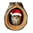 thumbnail image 1 of Beautynvta Forest Animal Christmas Ornaments, 3.15'' Cute Christmas Owl in Tree Hole Ornaments for Christmas Tree, Personalized Acrylic Hanging Ornament, Gifts for Animals Lovers, 1 of 5