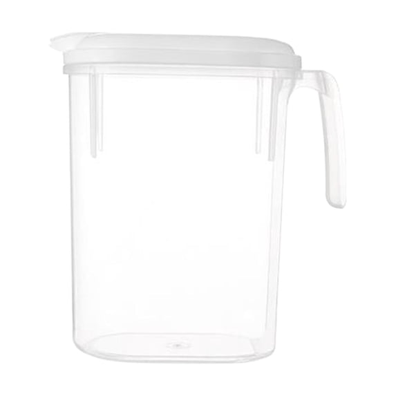 Beautynvta Fridge Door Cold Kettle with Handle, 1800 ML Plastic Pitcher with Flip Top Lid, Large Iced Tea Pitcher for Coffee, Juice and Homemade Beverage