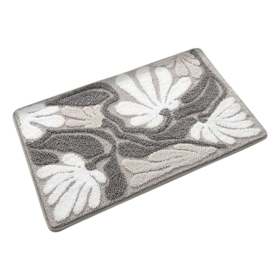 Beautynvta Front Door Mat Outside Entrance, Flocking Jacquard Floor Mat, Heavy Duty Welcome Doormat, Porch Patio Entrance Mats, Non-Slip Absorbent Bathroom Mat, 15.7''x23.6''