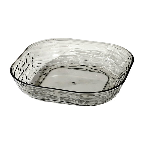 Beautynvta Fruit Plates, Fruit Tray Home Living Room Coffee Table Candy Snack Tray Plastic Fruit Tray Hotel Restaurant Fruit Plates, Black