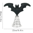 thumbnail image 1 of Beautynvta Halloween Bat Tree Topper Decoration, 8.6'' Spooky Halloween Tree Ornaments, Mini Christmas Tree Ornaments for Halloween Party, 1 of 2