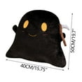 thumbnail image 1 of Beautynvta Halloween Pillows Cute Ghost Shaped Throw Pillow with Scythe, Decorative Spooky Pillows Soft Cosy Plush Sofa Cushion for Indoors Home Outdoor Couch Office Car Decor, 15.7''x19.7'', 1 of 4