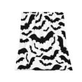 thumbnail image 1 of Beautynvta Halloween Throw Blanket, Gothic Bat Pattern Blanket, Halloween Themed Horror Blanket, Soft Cozy Flannel Blanket for Halloween Decoration Bed Sofa Couch Decor, 27.5''x39.4'', 1 of 6