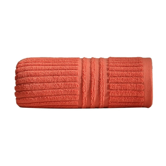 Beautynvta Hand Towel for Bathroom, 13.3x29.1 In Cotton Quick Dry Lint Free Soft Absorbent Bath Towel for Bathroom Kitchen Salon Workout Shower, Orange