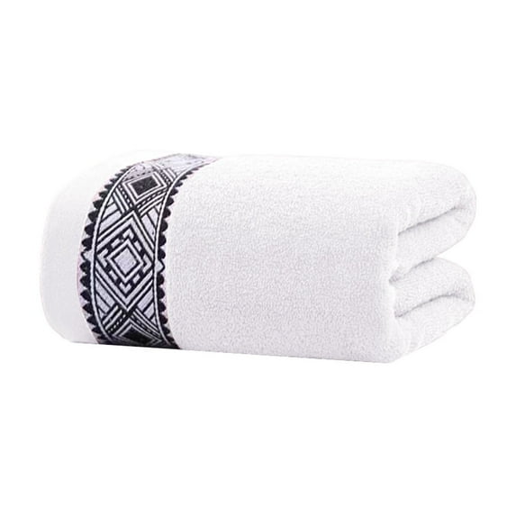 Beautynvta Hand Towels, Soft Cotton Face Towels, Highly Absorbent Quick-Drying Bath Towels for Bathroom, Gym, Spa & Hotel Use, 29.5''x13.4'', White
