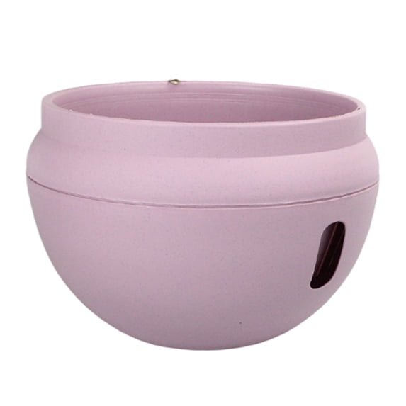 Beautynvta Hanging Basket Plastic Flower Pot, Round Garden Self Watering Hanging Planters with Drainage Hole & Removable Water-Storage Tray for Indoor Outdoor Plants