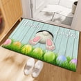 thumbnail image 1 of Beautynvta Happy Easter Door Mat, Non-Slip Spring Rabbit Buttocks & Eggs Printed Easter Entryway Rugs for Indoor Outdoor Front Porch Patio Entrance Home Decor, 19.7''x31.5'', 1 of 6