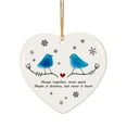 thumbnail image 1 of Beautynvta Heart-Shaped Sea Glass Couples Decor, Christmas Tree Hanging Ornaments, Friendship Christmas Ornaments, Christmas Pendant, Gifts for Friends or Lovers, 1 of 4
