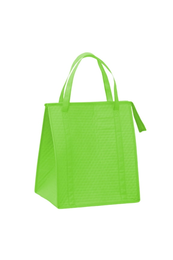 Insulated Shopping Bag, Large Capacity Heavy Duty Thickened Aluminum Film Bag, Strong Reusable Grocery Tote for Hot Cold Food Delivery