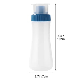 Beautynvta Inverted Plastic Squeeze Bottles, Refillable Dispenser Condiment Squeeze Bottle for Sauces Ketchup Sour Cream Self Sealing Syrup, 350 ML