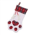 thumbnail image 1 of Beautynvta Large Christmas Paw Stockings for Dog Cat Pet, Christmas Hanging Stocking with Bone Tags, for Xmas Tree Fireplace Hanging Christmas Party Decorations Gift, 11x20 Inch, 1 of 7