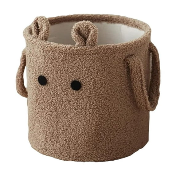 Beautynvta Large Laundry Basket, Collapsible Clothes Hamper with Reinforced Handles, Fabric Dirty Clothes Basket for College Dorm Bathroom Bedroom Laundry Room, 10.2x10.2x10.2 Inch