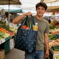 thumbnail image 1 of Beautynvta Large Shopping Tote Bag, Foldable Oxford Cloth Handbag, Reusable Waterproof Shopping Bag, Outdoor Picnic Bag for Travel, 1 of 6