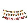 thumbnail image 1 of Beautynvta Merry Christmas Banner Set with Lights, Christmas Tree Reindeer Balls Hanging Christmas Banner Decorations, Cute Hanging Ornaments for Mantel Fireplace Wall, 1 of 6