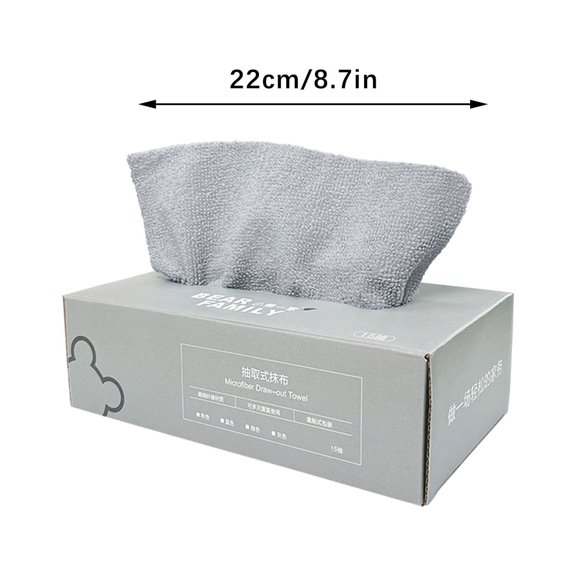 Beautynvta Microfiber Disposable Cleaning Cloths with Box, Super Absorbent Quick-Dry Dish Towels for Kitchen Bathroom, Reusable Multifunctional Wipes for Cleaning Stains, 20 Count
