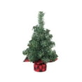 thumbnail image 1 of Beautynvta Mini Artificial Christmas Tree, Green Fake Christmas Tabletop Decoration Xmas Fake Pine Tree Decor with Base, Christmas Decorations, 4.7''x8.6'', 1 of 6