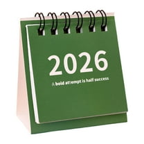 Beautynvta Mini Desk Calendar 2025-2026, June 2025 to December 2026, Mini Standing Flip Calendar, Thick Paper Twin-Wire Binding for Home or Office