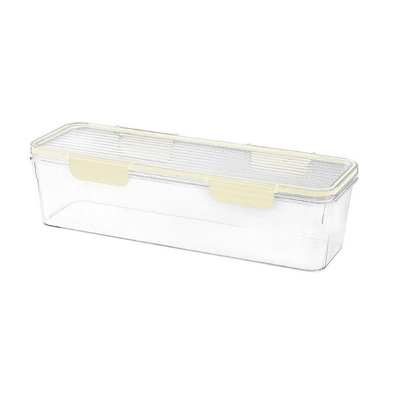 Beautynvta Pasta Storage Container with Lid, Rectangular Chopstick Storage Box, Sealed Noodle Canisters, Plastic Spaghetti Food Storage Box for Refrigerator