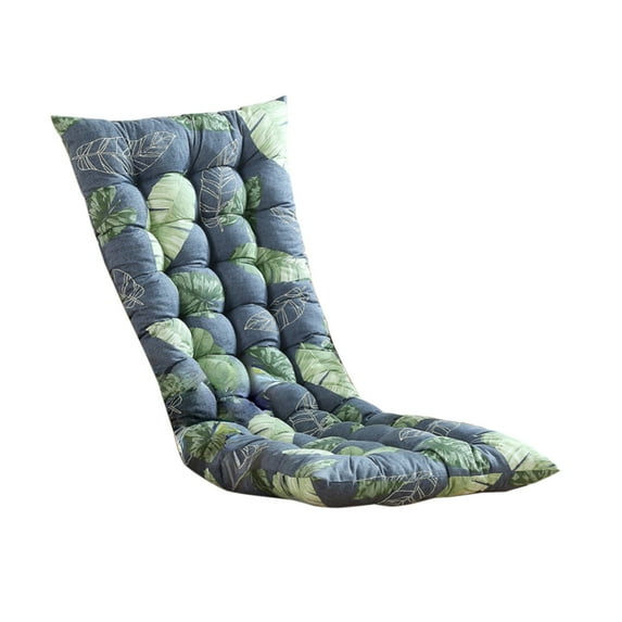 Beautynvta Patio Chaise Lounger Cushion, Thickened Rocking Chair Cushion Swing Bench Cushion with Ties, Waterproof Folding Chair Cushion for Outdoor Indoor Home Office, 47''x19''