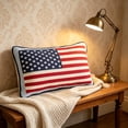 thumbnail image 1 of Beautynvta Patriotic Pillow, American Flag Shaped Throw Pillow, Red White Blue Decor Cushion Pillow for Sofa Couch Bedroom Livingroom, 4th of July Decorations, 1 of 9