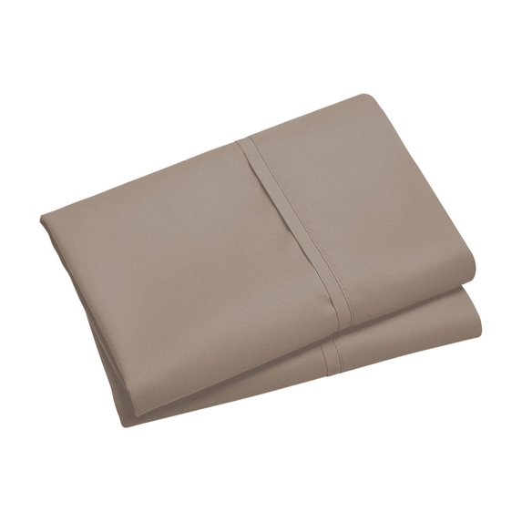Beautynvta Pillow Cases Set of 2, Soft Brushed Microfiber Pillowcases with Envelope Closure for Women, Men, Shrinkage and Fade Resistant, Machine Washable, 20''x36'', Brown