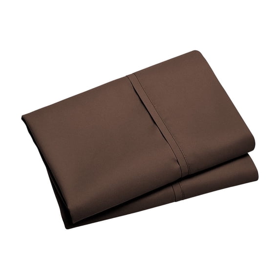 Beautynvta Pillow Cases Set of 2, Soft Brushed Microfiber Pillowcases with Envelope Closure for Women, Men, Shrinkage and Fade Resistant, Machine Washable, 20''x36'', Coffee