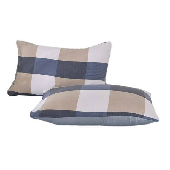 Beautynvta Pillowcases Set of 2, Cotton Pillow Cases, Machine Washable Pillow Protectors, Soft and Breathable Bedding for Men and Women, 18.89x29.13 In