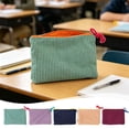 thumbnail image 1 of Beautynvta Plaid Pencil Pouch, Large Capacity Cloth Pencil Case Pen Bag with Zipper, Portable Classic Coin Purse, Stationery Organizer Pouch for Office Supplies, 1 of 5