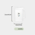 thumbnail image 1 of Beautynvta Plastic Cold Kettle with Lid, 1.6L Clear Water Pitcher, Reusable Plastic Fridge Jug for Iced Tea, Cold Brew Coffee, Lemonade, Juice, Milk, Beverage, 1 of 2