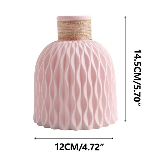 Beautynvta Plastic Flower Vase, Modern Bohemian Table Centerpiece Flower Vase Decor, for Living Room Shelf Dry Fresh Flower Arrangements Decor