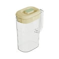 thumbnail image 1 of Beautynvta Plastic Pitcher, 2.5 L Water Pitcher with Lid and Spout, Large Ice Tea Jug for Fridge, Large Capacity Ice Water Drink Bucket Fruit Tea Bucket, Green, 1 of 6