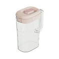 thumbnail image 1 of Beautynvta Plastic Pitcher, 2.5 L Water Pitcher with Lid and Spout, Large Ice Tea Jug for Fridge, Large Capacity Ice Water Drink Bucket Fruit Tea Bucket, Pink, 1 of 6