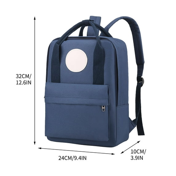 Beautynvta Canvas Backpack, 12.6'' H Lightweight Small Backpack for Daycare Travel Camping