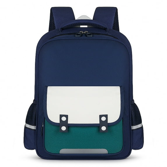 Beautynvta Oxford Cloth Backpack, 16.5'' H Lightweight Small Backpack with Adjustable Padded Straps for Daycare Travel Camping, Green