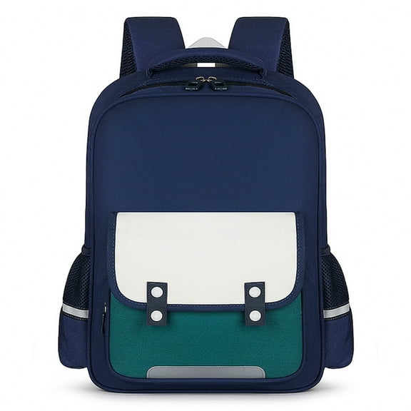 Beautynvta Oxford Cloth Backpack, 16.5'' H Lightweight Small Backpack with Adjustable Padded Straps for Daycare Travel Camping, Green