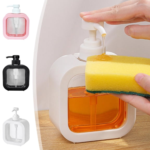 Beautynvta Pump Bottle Dispenser, Plastic Empty Container, Refillable Lotion Jar for Shower, Hand Soap, Clear Wash Bottle for Bathroom, 300 ml