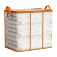 thumbnail image 1 of Beautynvta Quilt Storage Bag, Extra Large Blanket Storage Bags, Breathable Clothes Storage Container with Handles Zipper for Bedding Pillow Sheet, 1 of 6