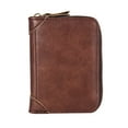 thumbnail image 1 of Beautynvta RFID Blocking Credit Card Wallet, Leather Slim Card Case with 12 Card Slots for Men Women, Travel Zipper Wallet, 1 of 6
