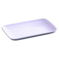 thumbnail image 1 of Beautynvta Rectangular Dinner Plates, Unbreakable Wheat Straw Plates, Reusable Lightweight Plastic Salad Plate for Fruits, Snack, Cake, Dessert, 4.9x8.6 In, Purple, 1 of 6