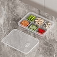 thumbnail image 1 of Beautynvta Reusable Food Storage Containers with Lid for Fridge, Divided Storage Box with 6 Compartments for Vegetables Fruits Meat and Snack, 1 of 7