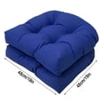thumbnail image 1 of Beautynvta Rocking Chair Cushion Set of 2, Waterproof Rocking Chair Cushion Pad, Indoor Outdoor Wicker Chair Cushion, Non-Slip Dining Chair Pads for Garden Furniture, 19''x19'', 1 of 2