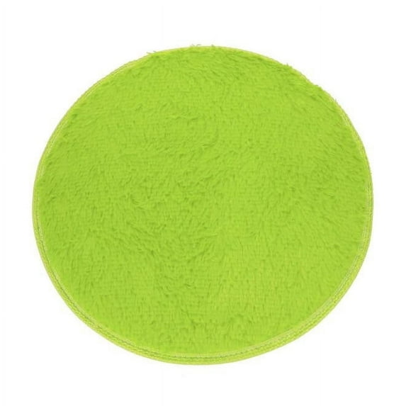 Beautynvta Round Area Rug for Bathroom, Soft Plush Bath Mat, Water Absorbent Non-Slip Bathroom Rug for Shower, Living Room, Bedroom, Home Decor, 15.7''x15.7'', Green