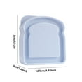 thumbnail image 1 of Beautynvta Sandwich Containers, Toast Shape Food Storage Sandwich Container with Lid, Reusable Plastic Sandwich Lunch Box for Adults, Blue, 1 of 2